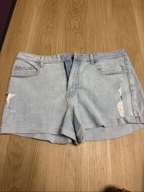 wild fable Light Wash Distressed Denim Shorts